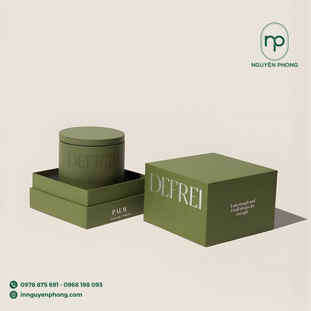 Mẫu hộp đựng matcha âm dương